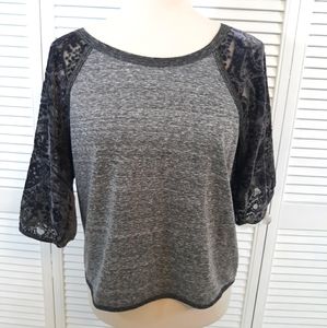 Miss me velvet lace Crop top small *box 4